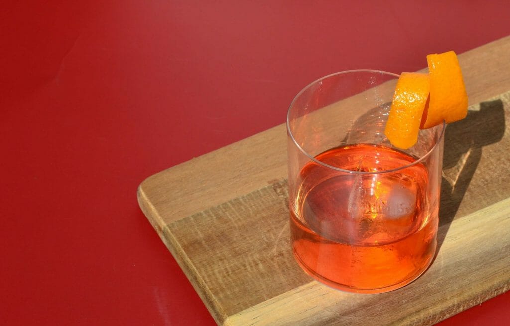 Unusual Negroni Gin Cocktail