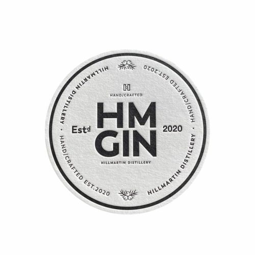 HM Gin White Coaster