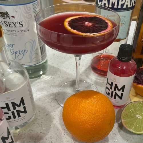 Bloody Blushing Gin Cocktail