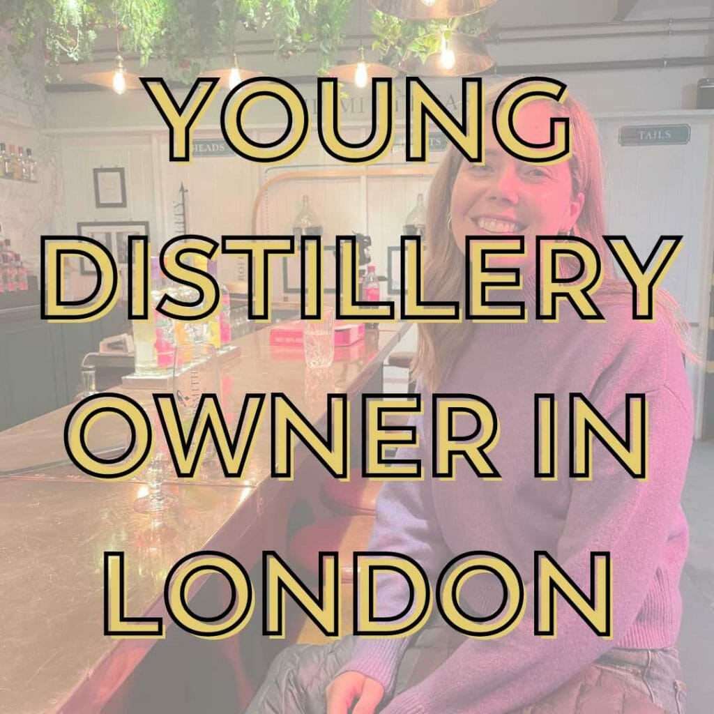 Young distillery owner in London